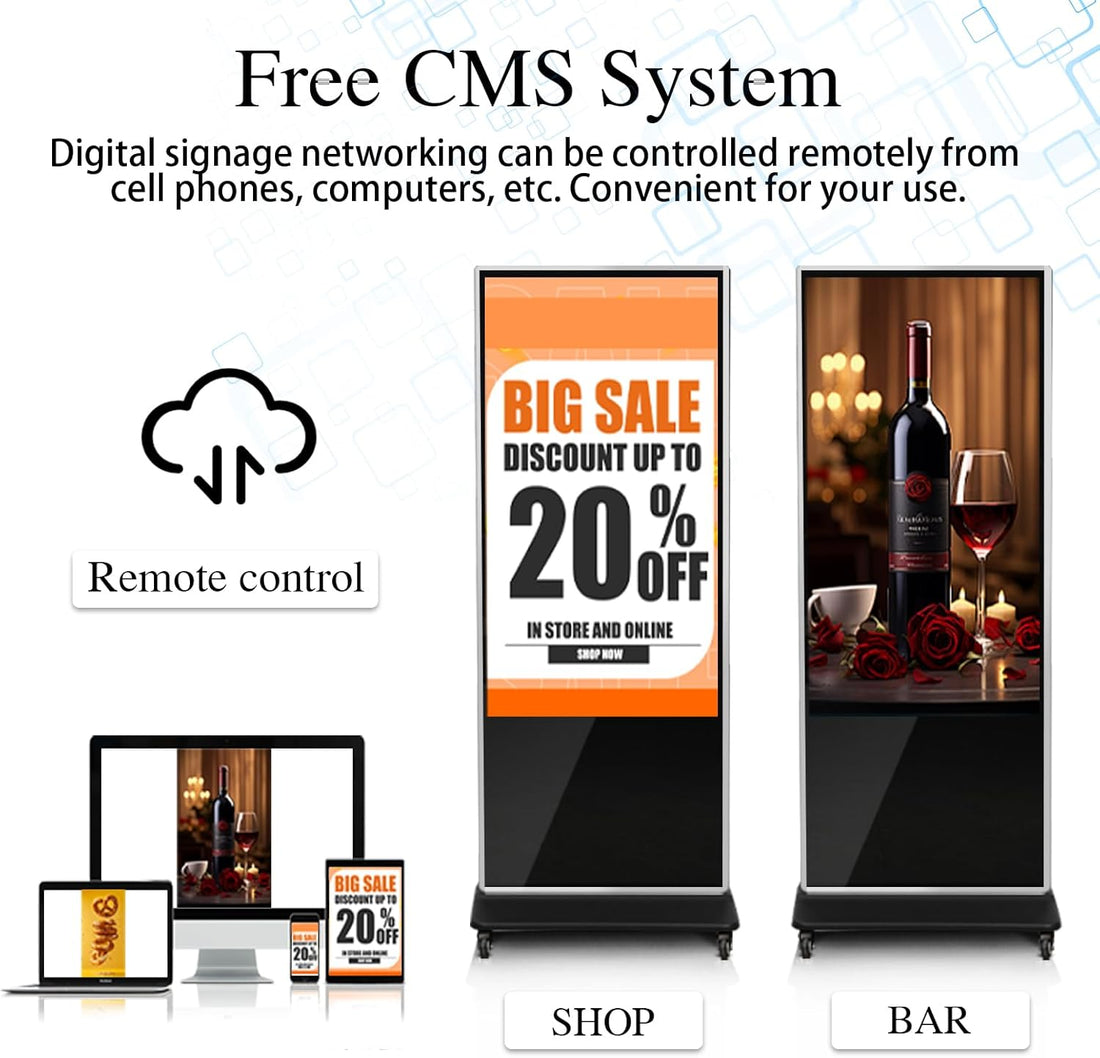 What is meant by digital signage?