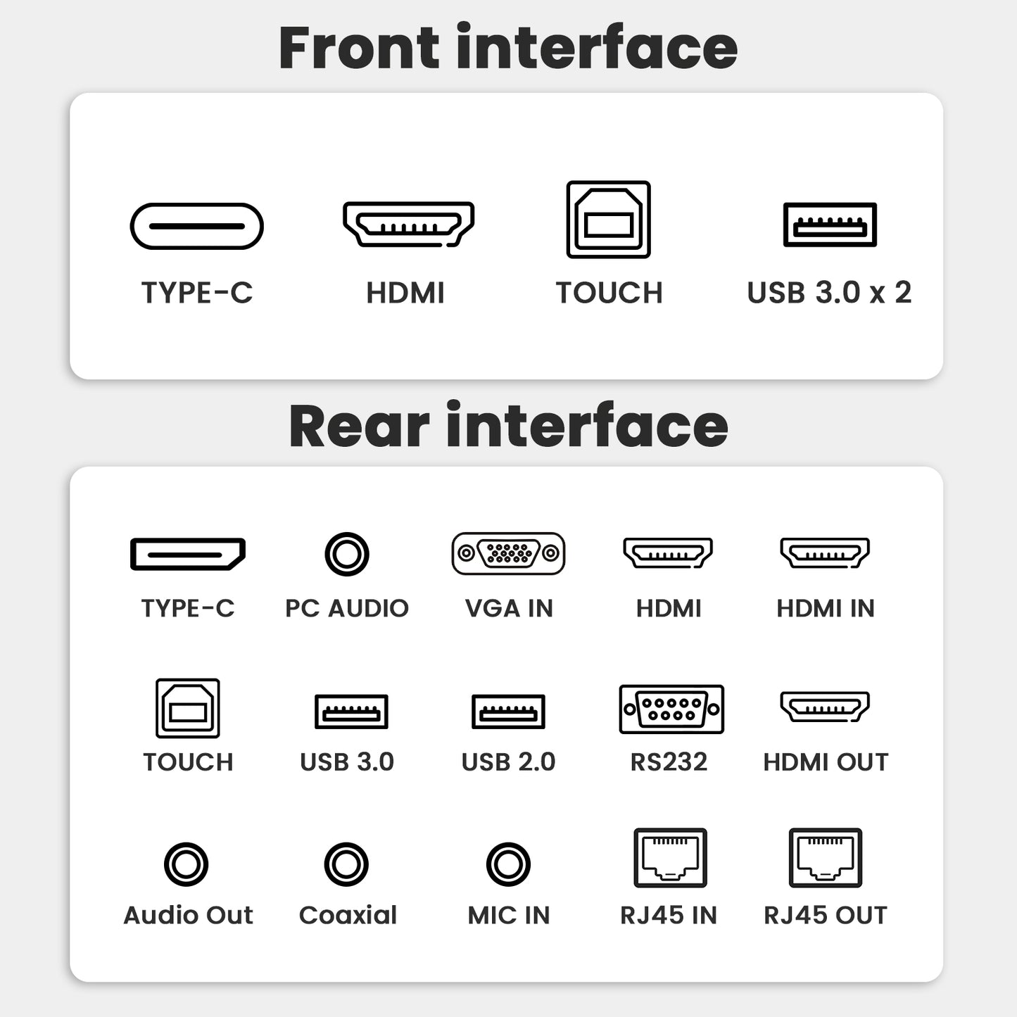 55 inch Smart Board 8+128 – Android 14, Google EDLA-Certified 4K Interactive Flat Panel