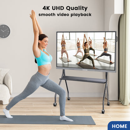 55 inch Smart Board 8+128 – Android 14, Google EDLA-Certified 4K Interactive Flat Panel