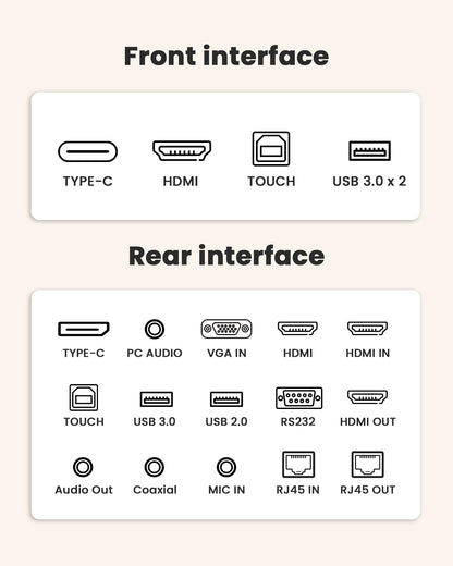 Interactive Smart Board for Classroom, 55” 8+128 GB Electronic Digital Whiteboard Built-in Android OS & Open App Ecosystem - 4K Touchscreen Smartboard for Home Office School Studio Display