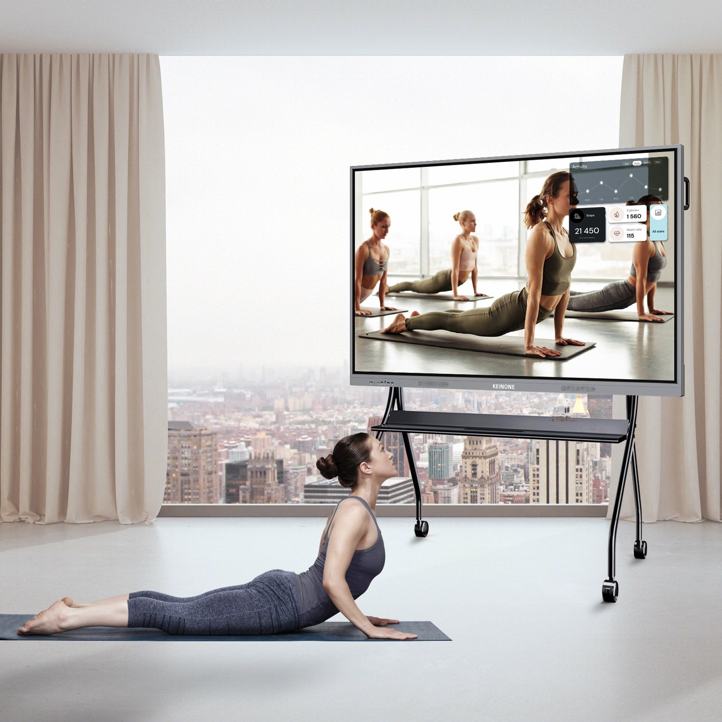 55 inch Smart Board 8+128 – Android 14, Google EDLA-Certified 4K Interactive Flat Panel