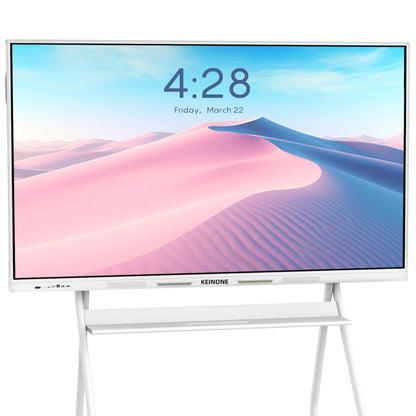 Interactive Smart Board for Classroom, 55” 8+128 GB Electronic Digital Whiteboard Built-in Android OS & Open App Ecosystem - 4K Touchscreen Smartboard for Home Office School Studio Display