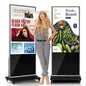 43" 4K LCD Digital Signage Display, Indoor Floor Standing Advertising Kiosk, Commercial Digital Signage Kiosk with Auto AD Box, HDMI WiFi Bluetooth Input, Android 12.0 Black