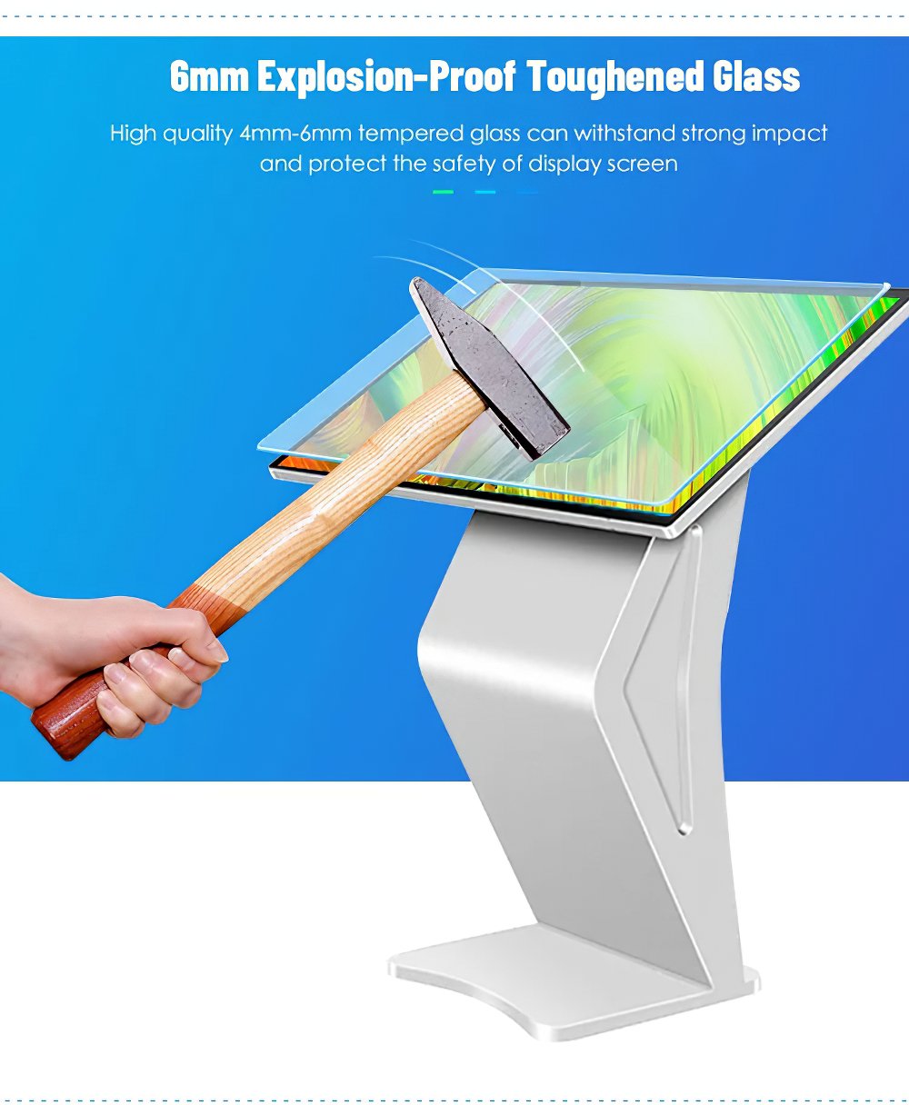43 inch Free standing LCD display touch screen interactive kiosk pc all in one information player(图5)