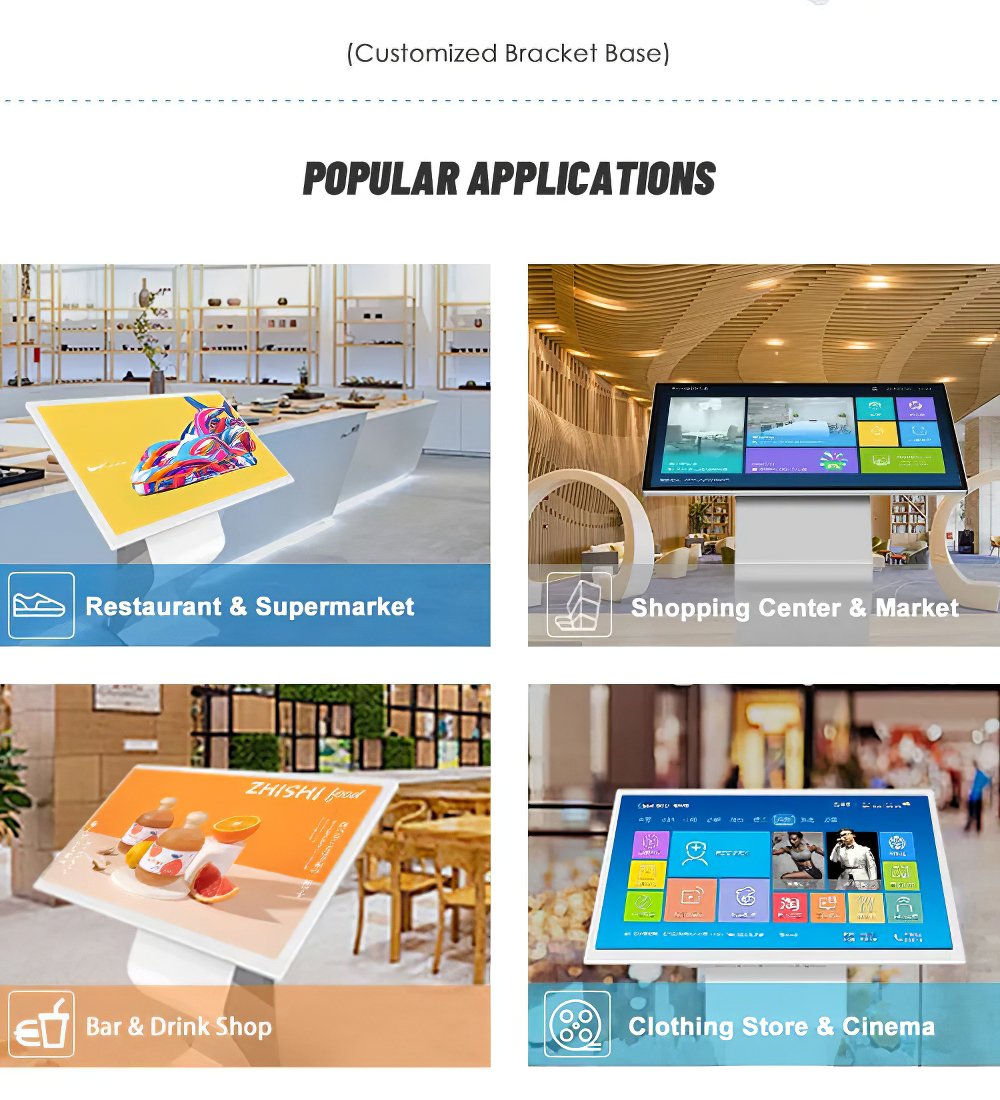 43 inch Free standing LCD display touch screen interactive kiosk pc all in one information player(图8)