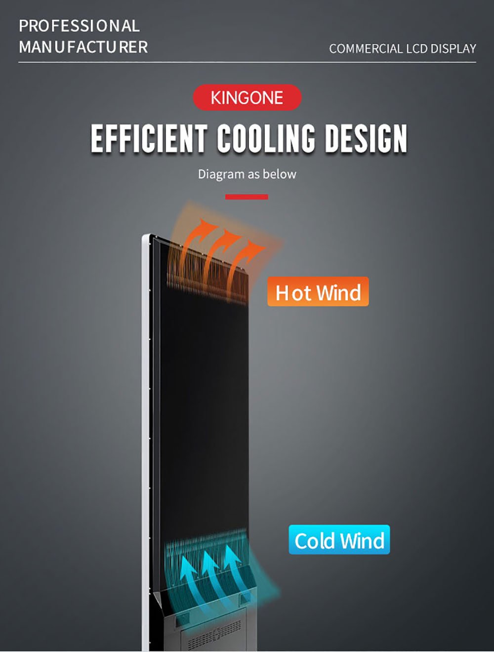 New Design floor standing 55 inch indoor smart lcd advertisement interactive digital signage kiosk (图9)