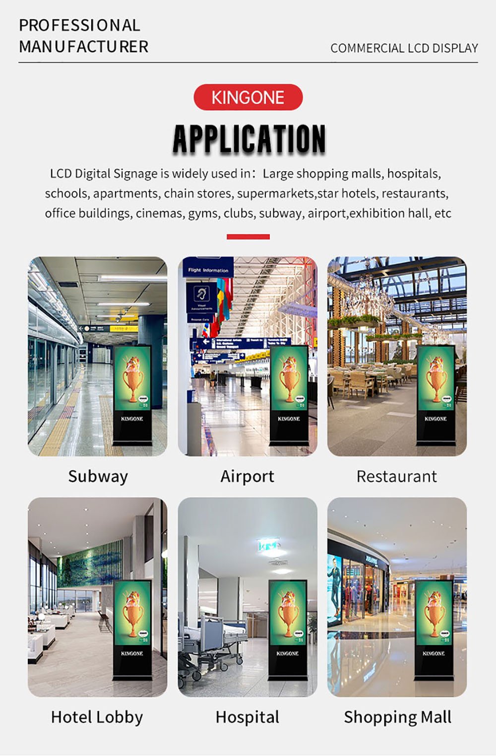New Design floor standing 55 inch indoor smart lcd advertisement interactive digital signage kiosk (图13)